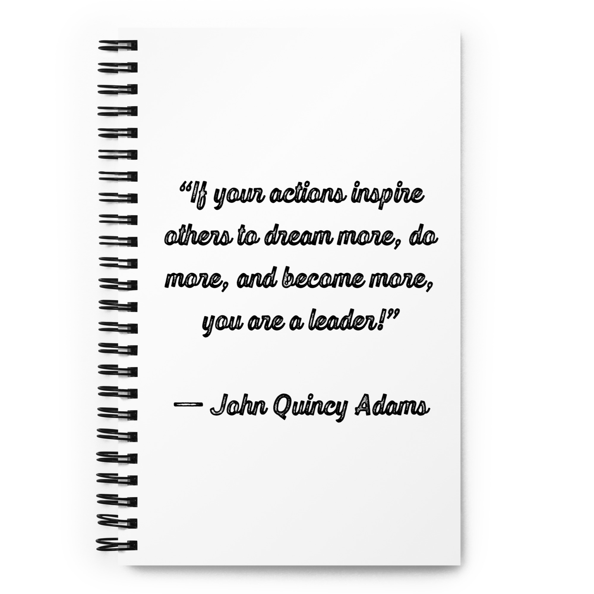 This image gives the buyer a visual picture of the spiral-bound notebook.